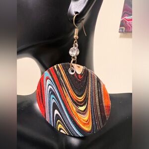 Large, kaleidoscope look, bold statement earrings